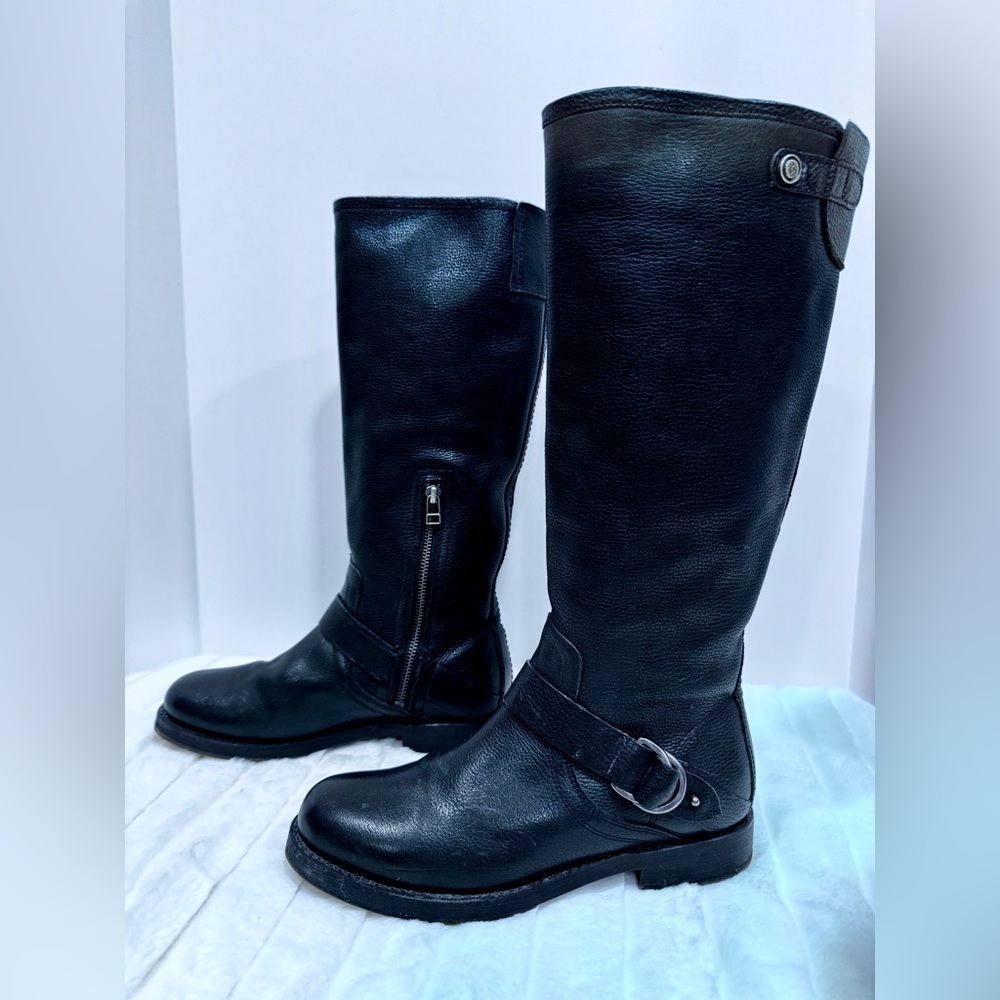 Born Nahuku Black Leather Mid-Calf Boots | Size 8.5 - Picture 3 of 12